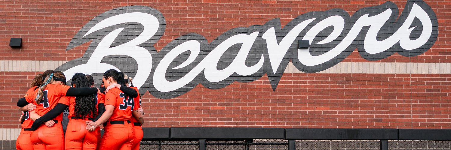 Oregon State Softball's banner