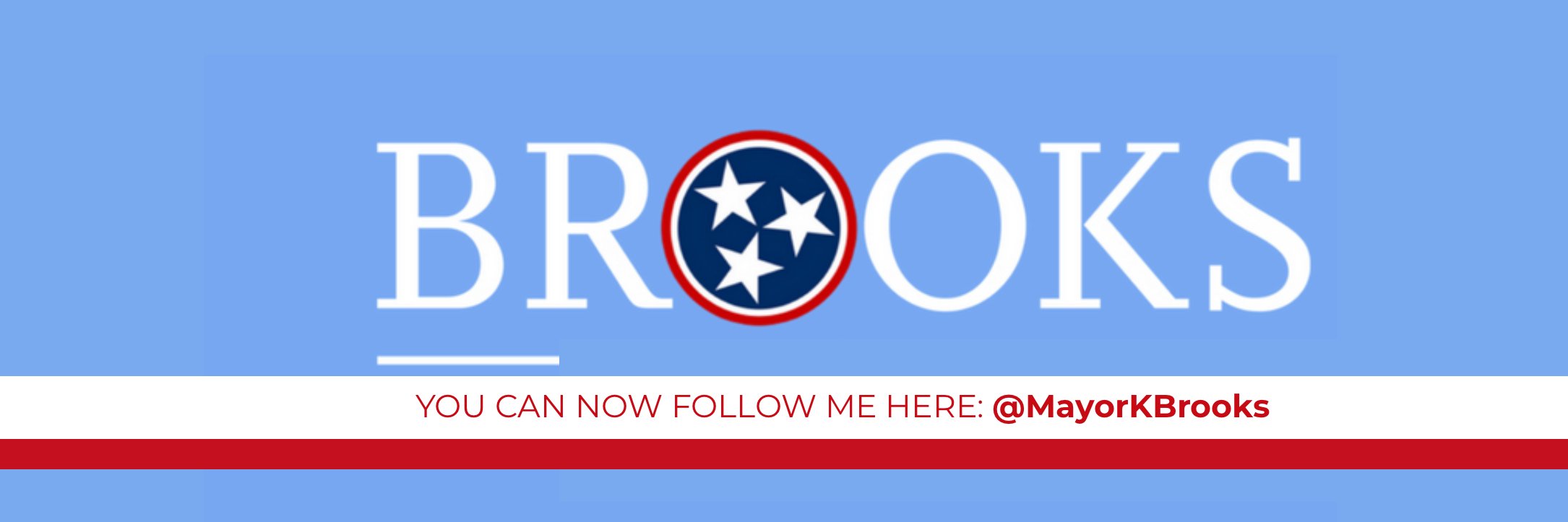 Mayor Kevin Brooks banner