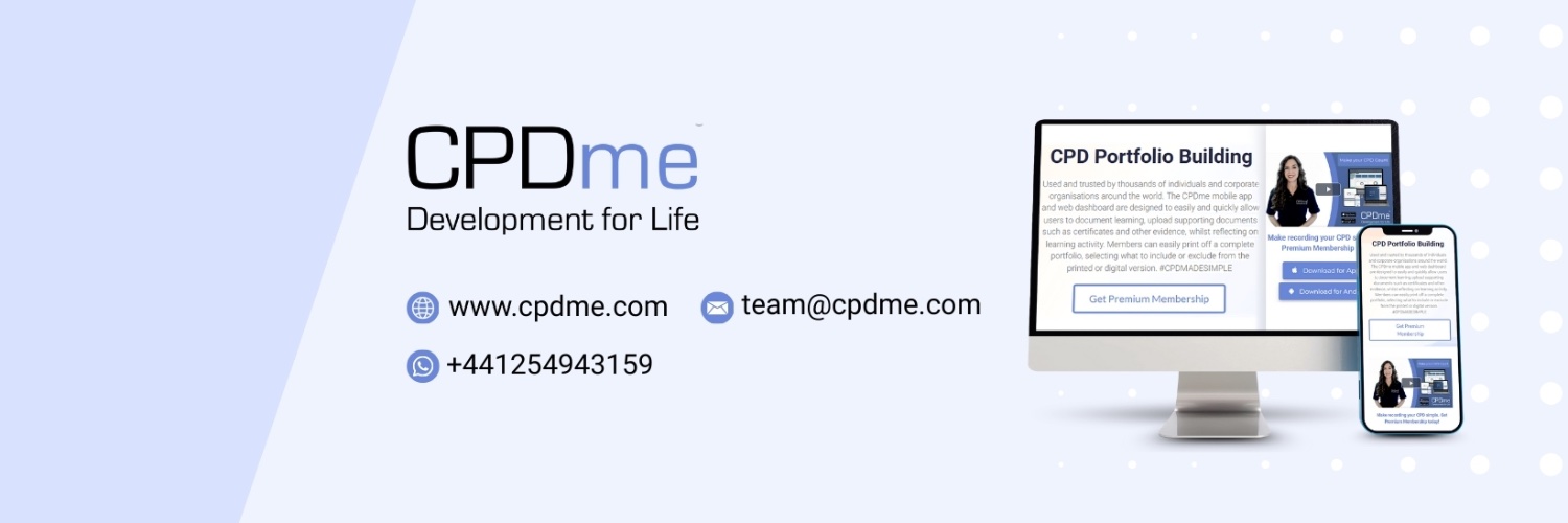CPDme Portfolio Building Made Easy banner