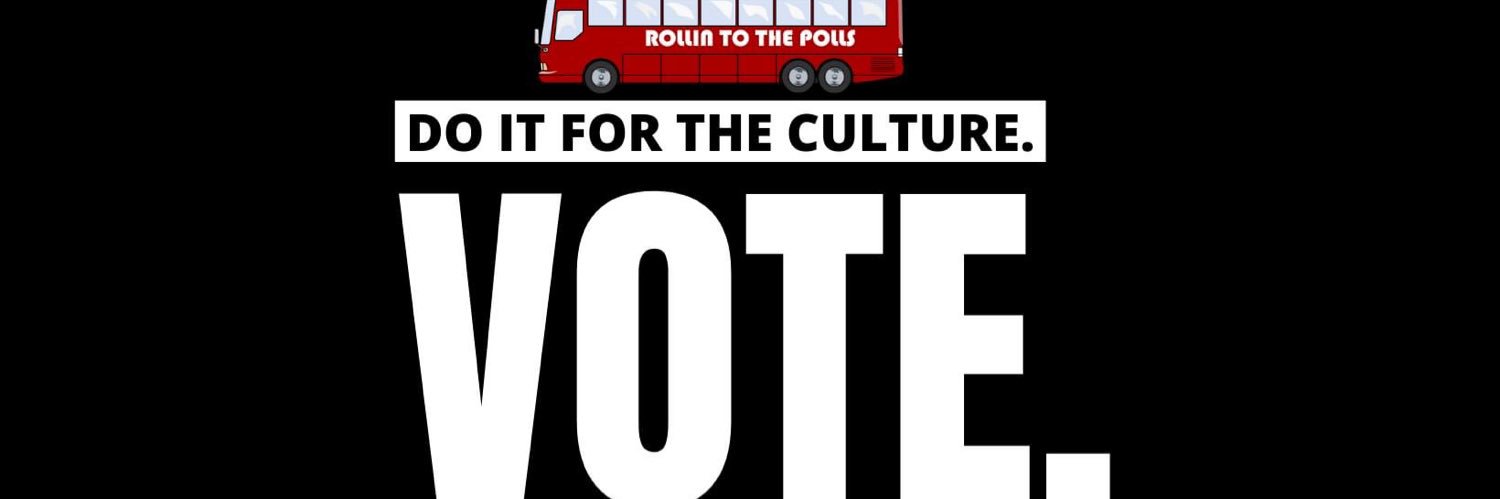 Rollin to the Polls Voting Initiative banner