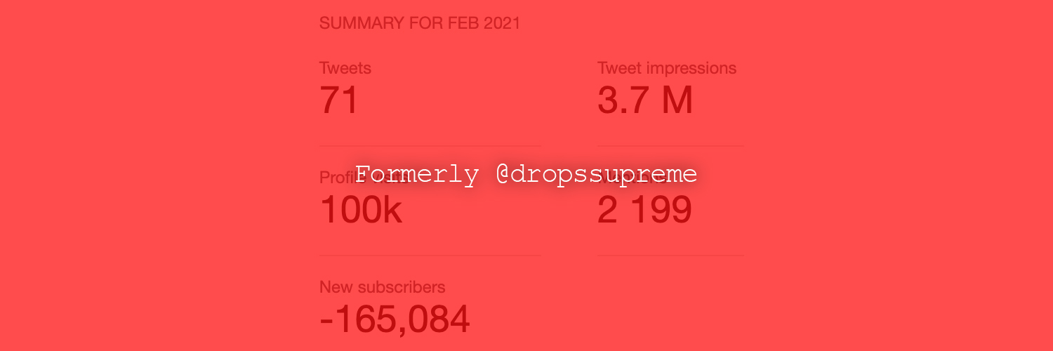 Supreme Drops's banner
