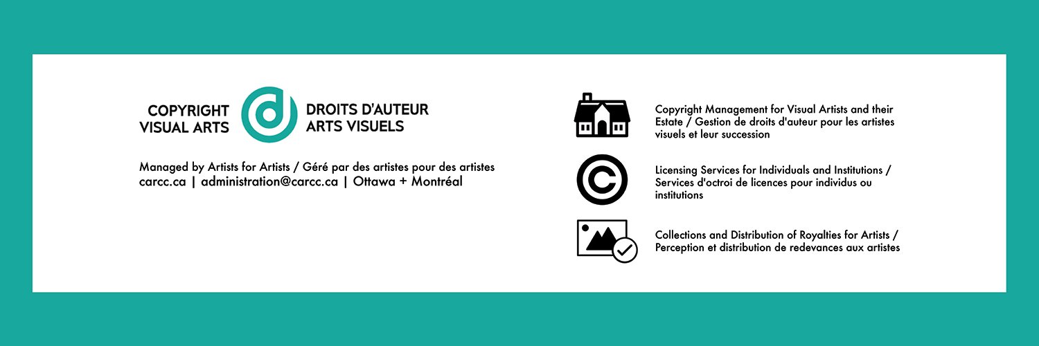 Copyright Visual Arts-Droits d’auteur arts visuels banner
