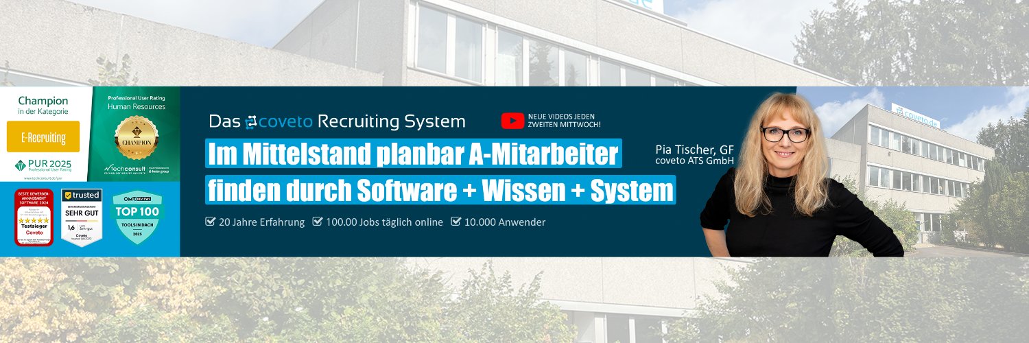 coveto ATS GmbH - Recruiting Software banner