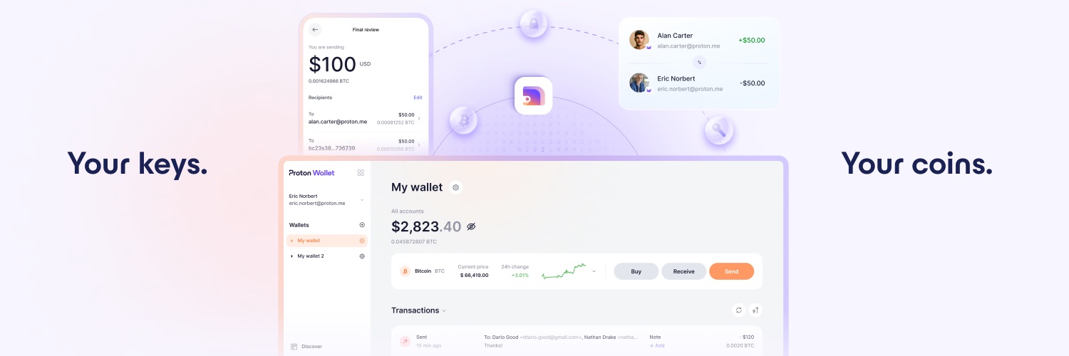 Proton Wallet's banner