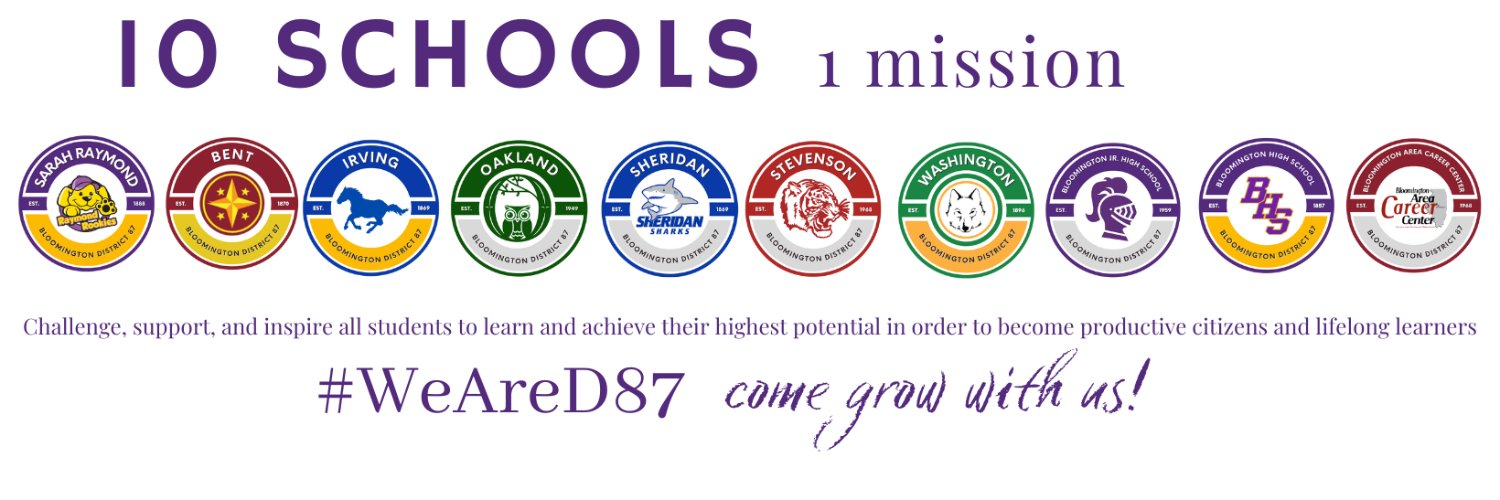 District 87 Schools banner