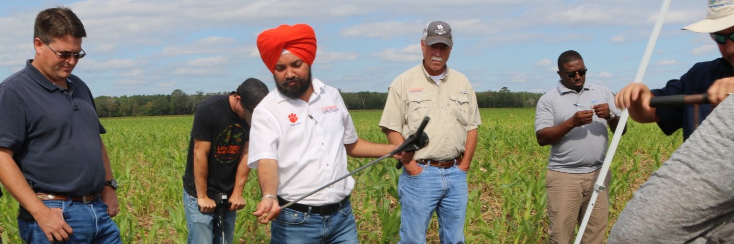 Bhupinder Farmaha, Clemson Soil Fertility's banner