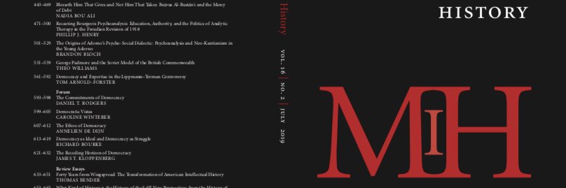 Modern Intellectual History @mihjournal.bsky.socia's banner