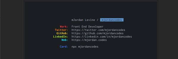 mjordancodes Profile Banner