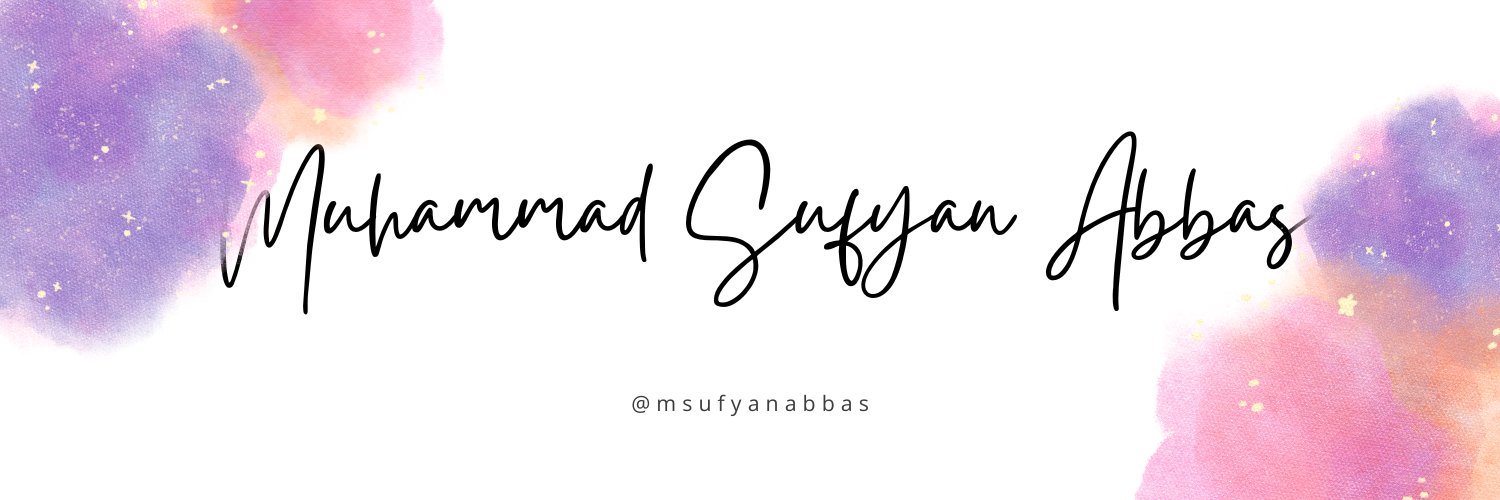 Muhammad Sufyan Abbas banner