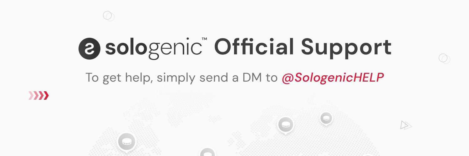 Sologenic Live Support banner
