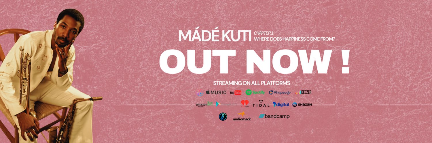 Mádé Kuti's banner