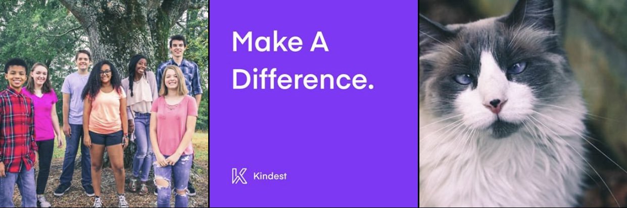 Twitter banner for @kindest