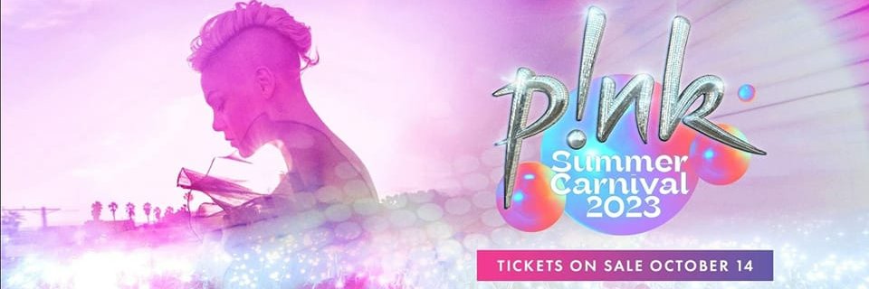 P!nk Summer Carnival & Trustfall Tour banner