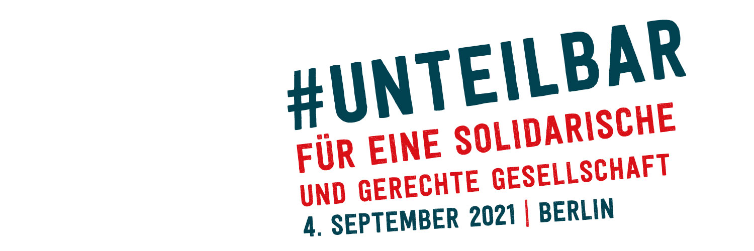 unteilbar – Solidarität statt Ausgrenzung banner