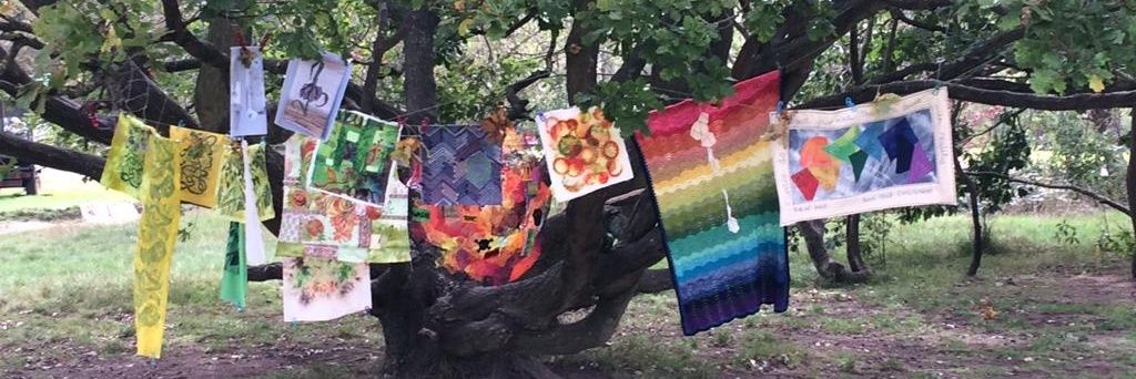 Carousel Textile Art banner