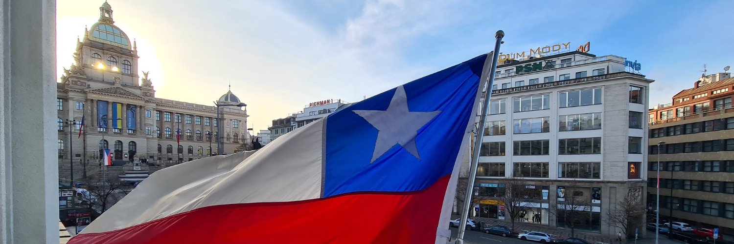 Embajada de Chile en Chequia -Velvyslanectví Chile banner