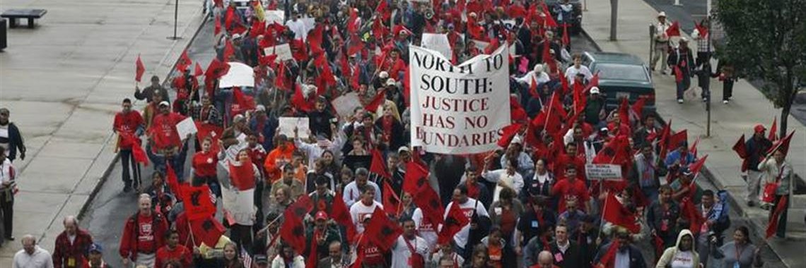 Farm Labor Organizing Committee banner