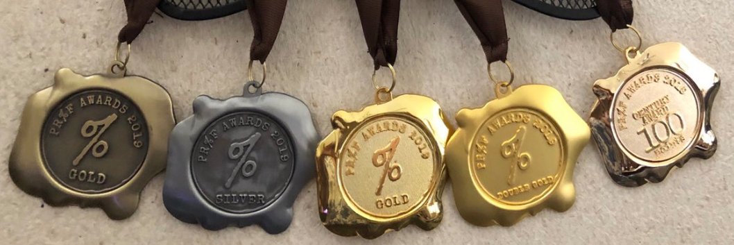 PR%F Awards 2025 banner