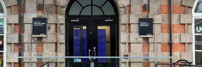 UCL Department of Mathematics's banner