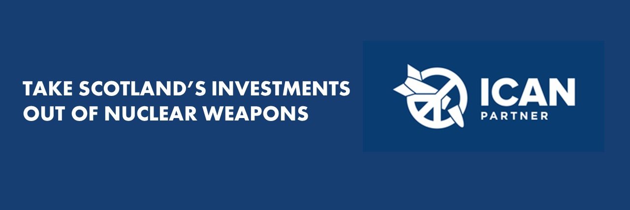 Don't Bank on the Bomb Scotland banner