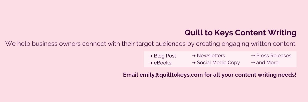 Quill to Keys Content Writing (@quilltokeys) / Posts / X