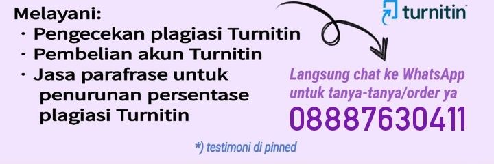 Cek Turnitin AI • WA di bio Akun • Jasa Parafrase banner