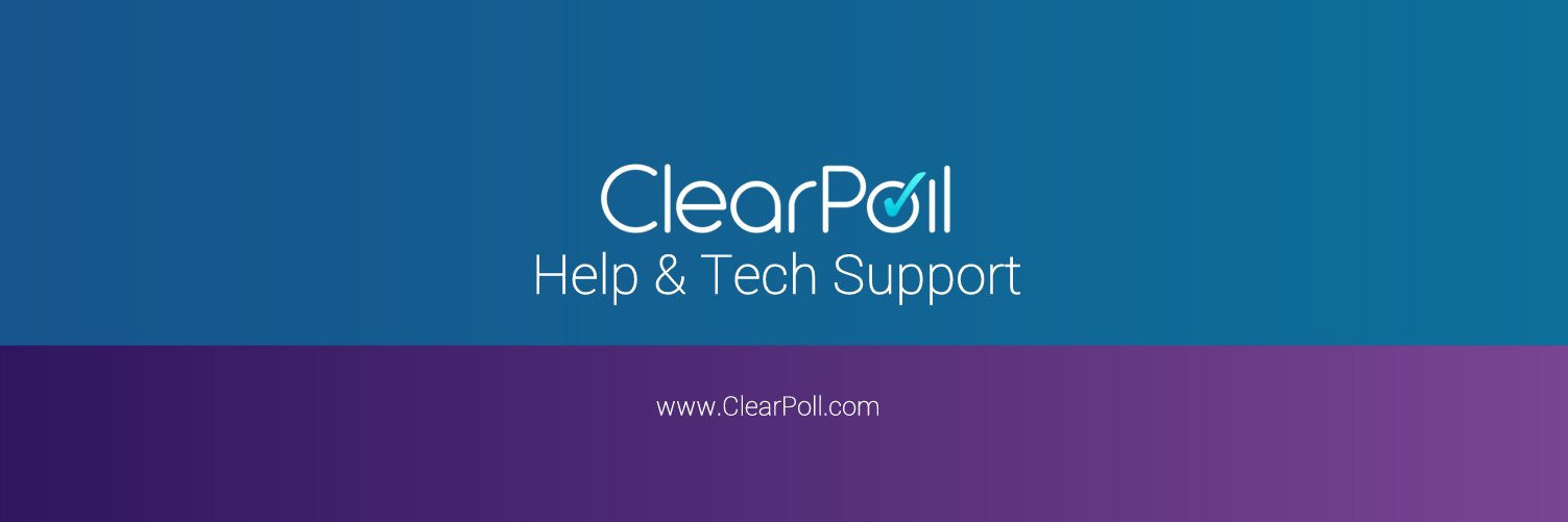 ClearPoll Support banner