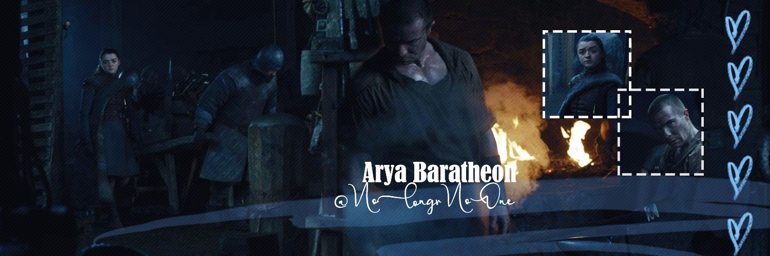 Arya Baratheon AU (RP) banner