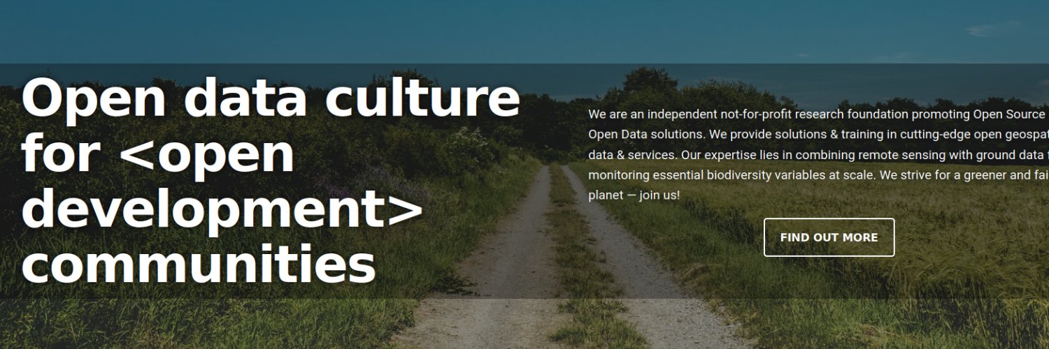 OpenGeoHub Foundation's banner