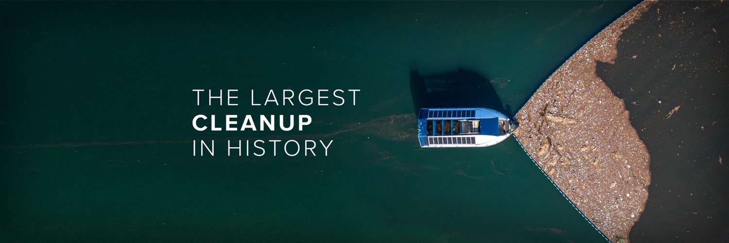 The Ocean Cleanup's banner