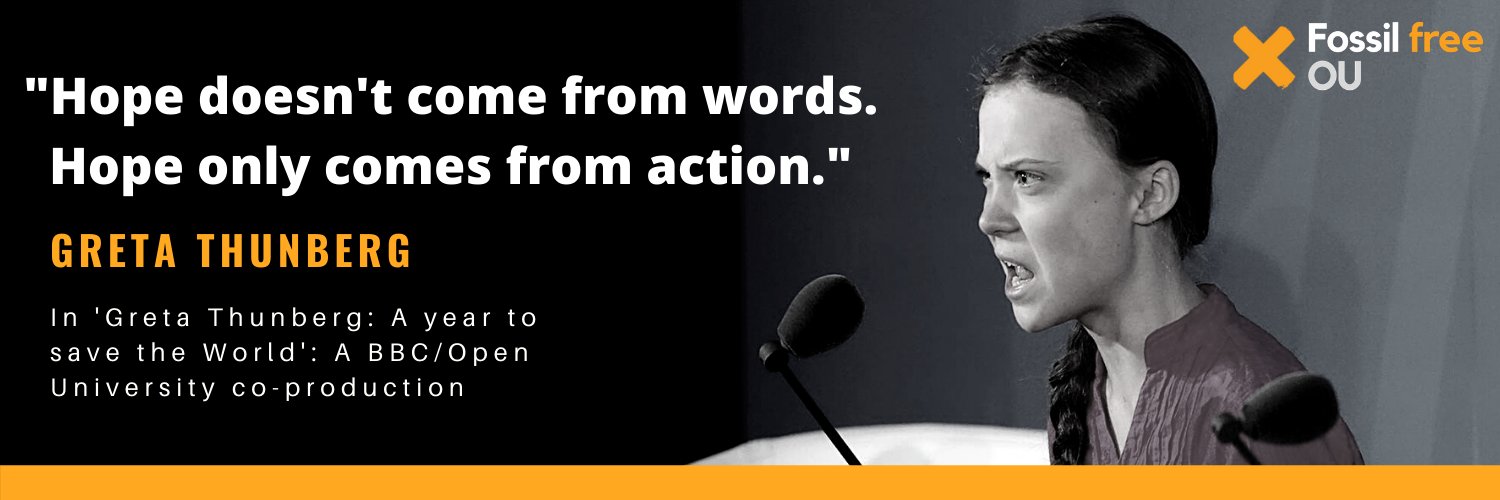 Fossil Free OU banner