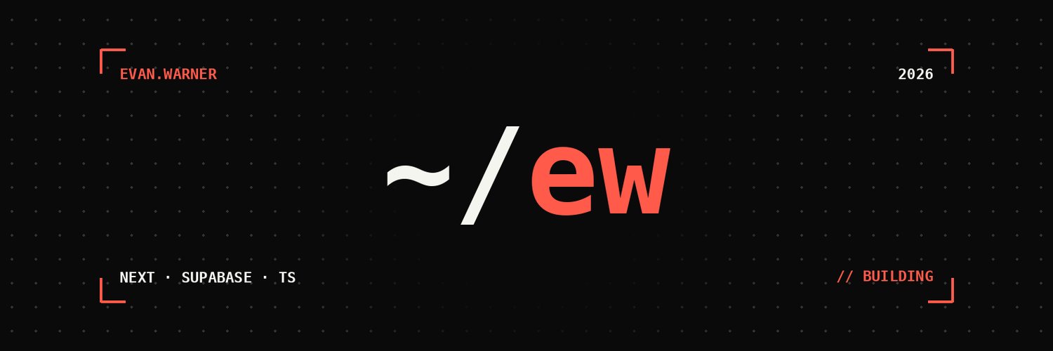 evanwarner's profile banner image