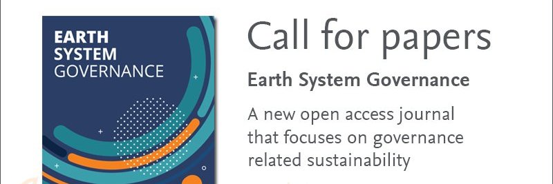 Earth System Governance Journal banner