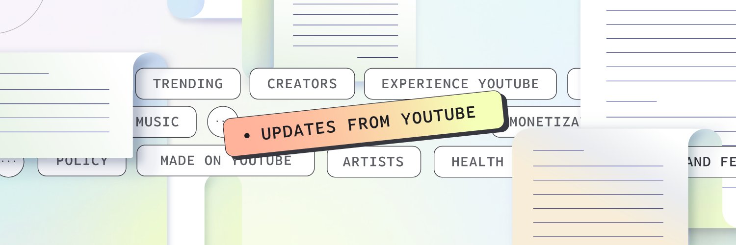 Updates From YouTube's banner
