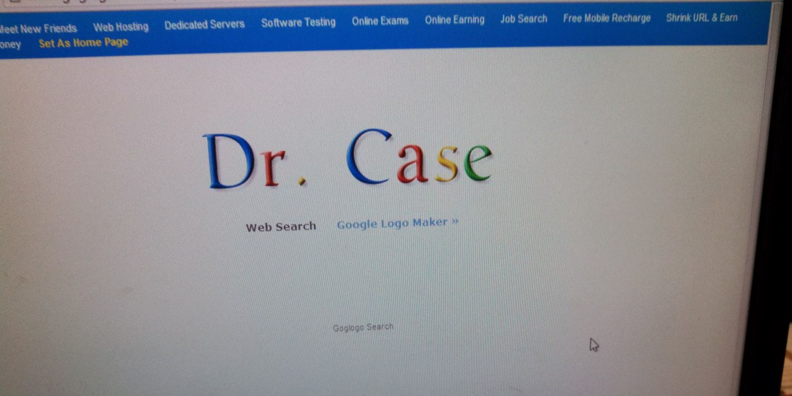 Dr. Case's banner