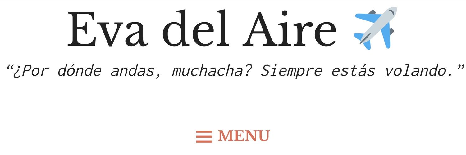 Eva del Aire ✈ banner