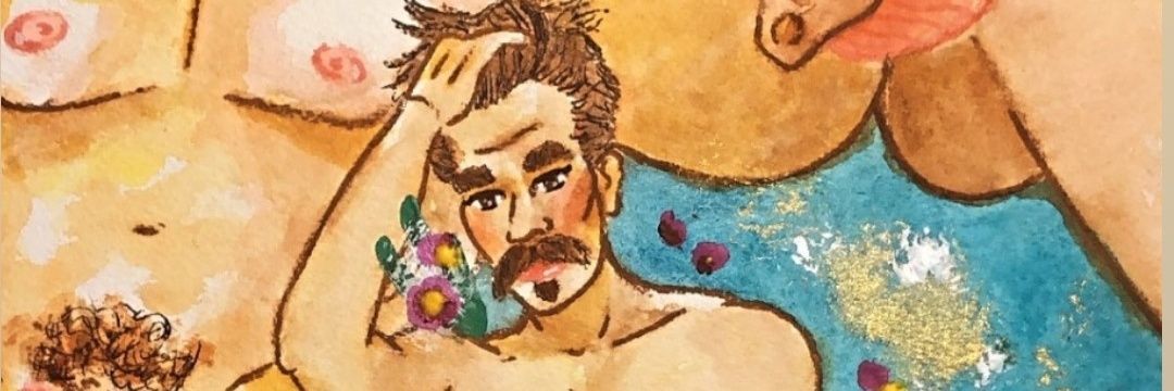 That dude w/the Mustache's banner
