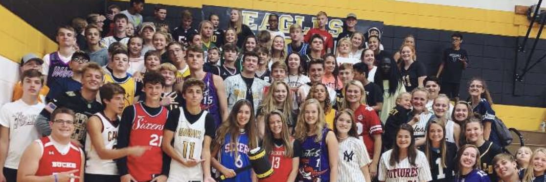 L-B Student Section banner