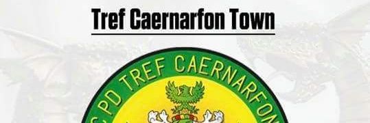 Caernarfon Town Football supporters club banner