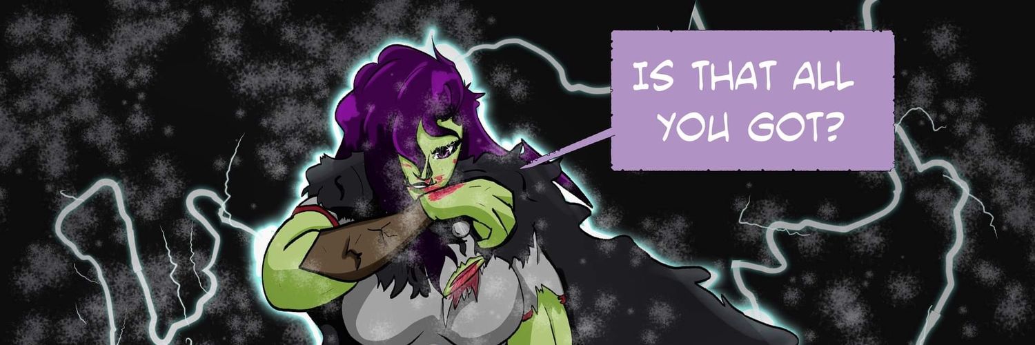 Kára, Orc Queen of the Mountains 🏳️‍🌈🏳️‍⚧️ banner