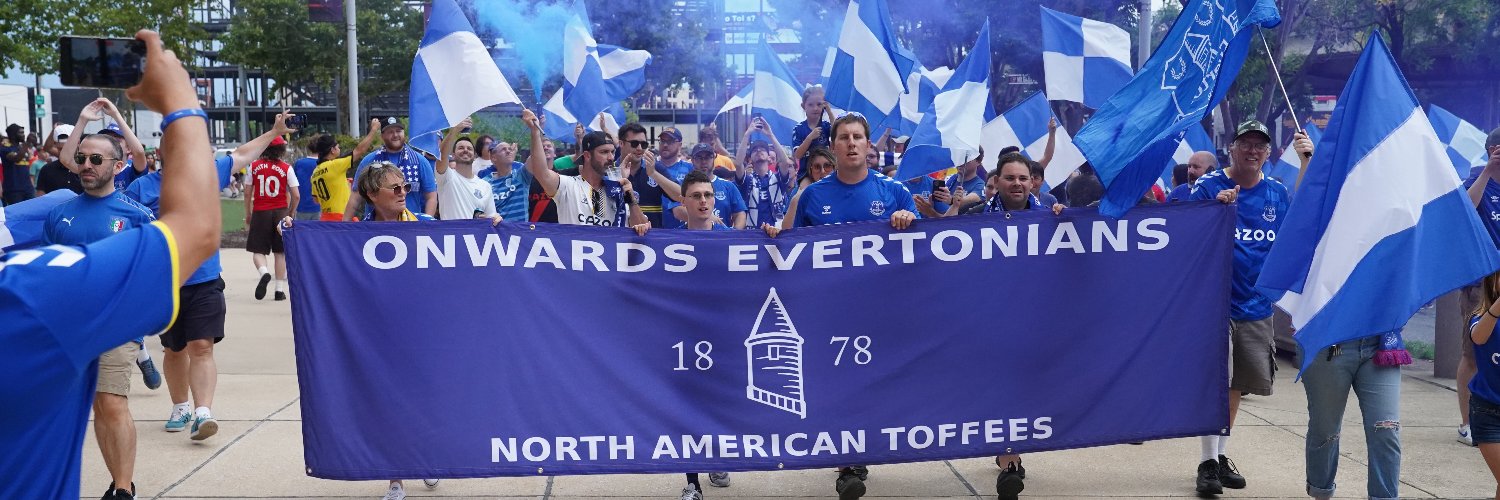 Everton in the USA's banner