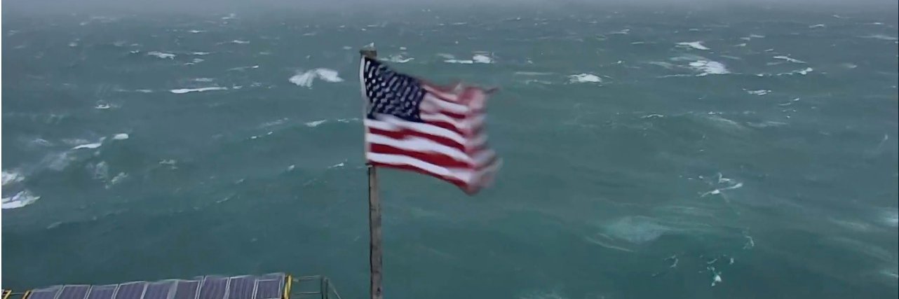 Frying Pan Ocean Cam Flag banner