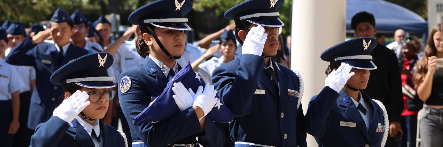 West High AFJROTC banner