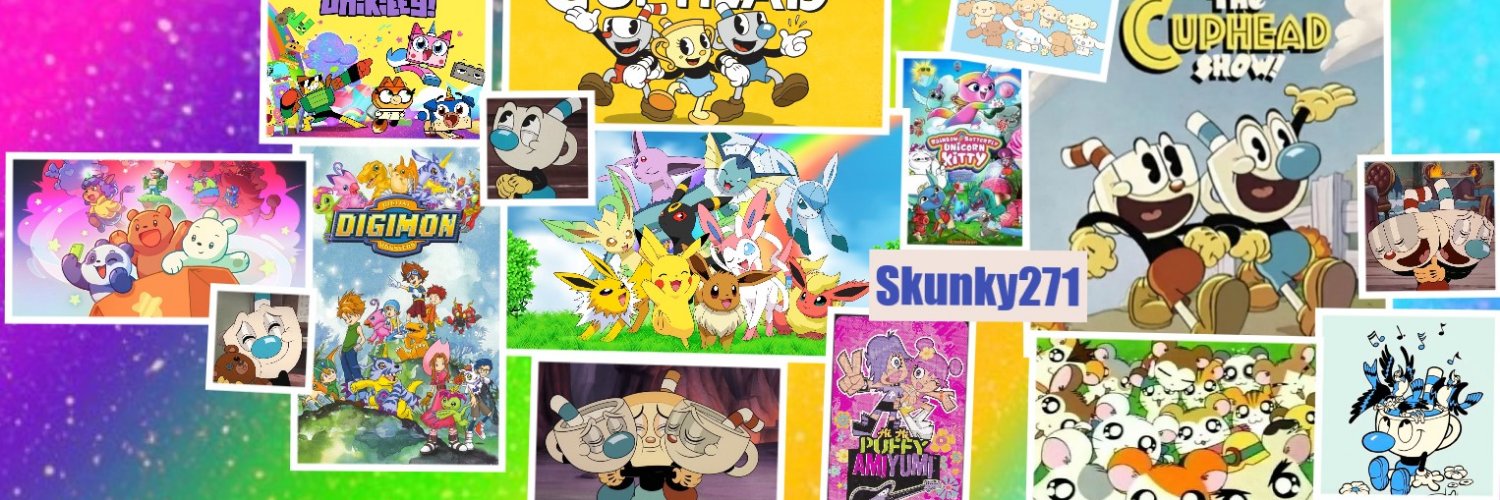 Skunky#RENEWTHECUPHEADSHOW 🌸💀🦨🌈 banner