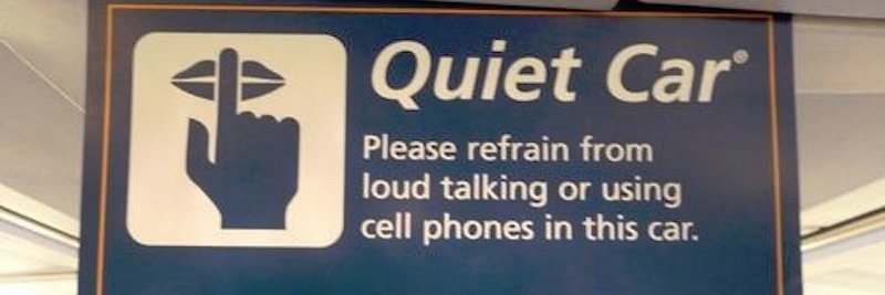 The Quiet Car Is Not For You banner