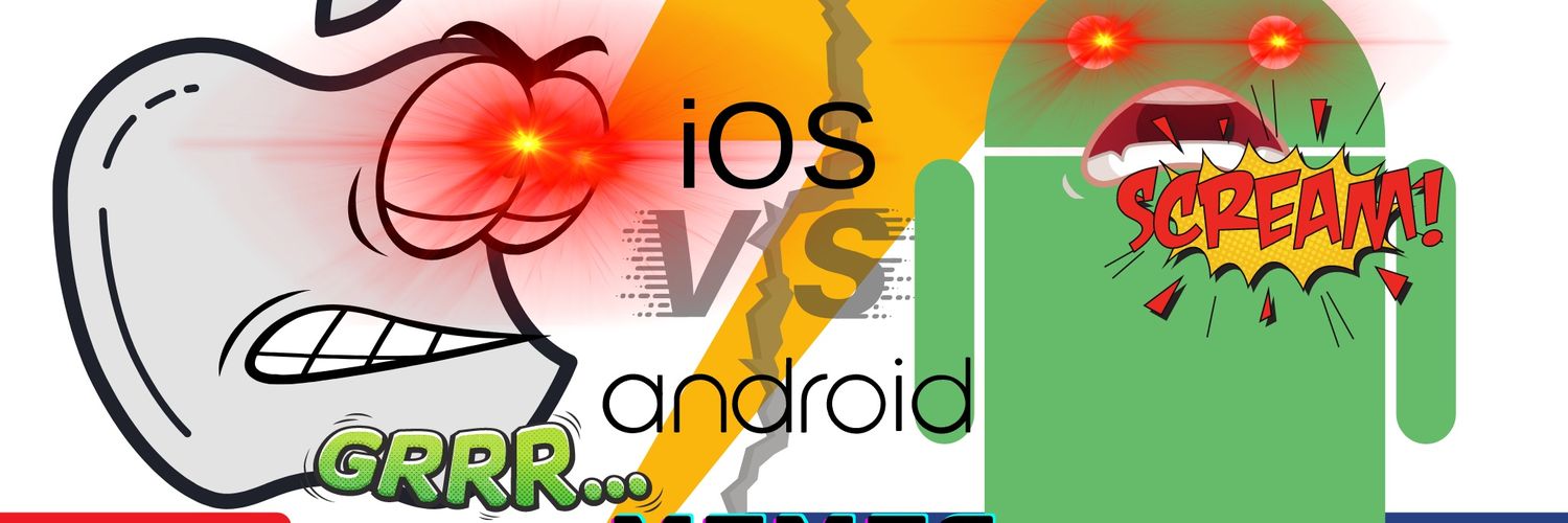 iOS Vs Android memes banner