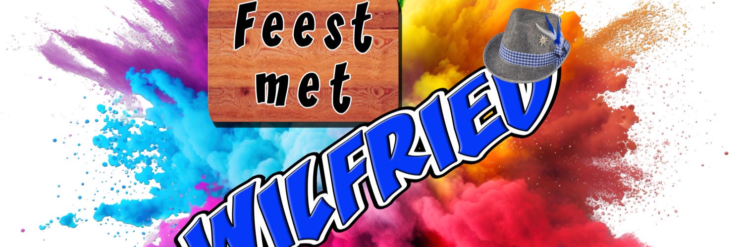 Feest met Wilfried Wildschwein banner