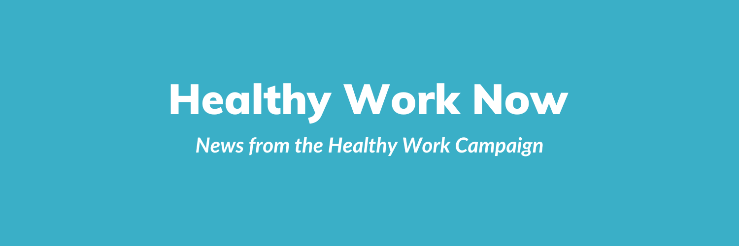 Healthy Work Campaign banner