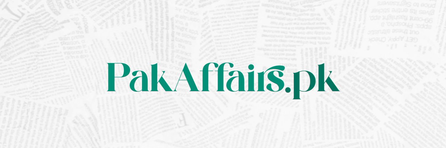 Pak Affairs Profile Banner