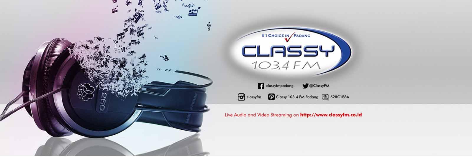 Radio Classy 103.4 FM Padang banner
